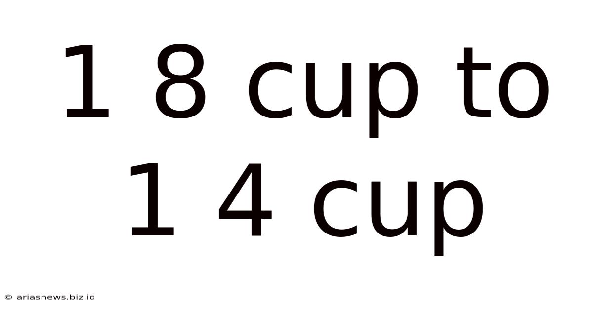 1 8 Cup To 1 4 Cup