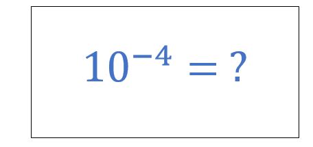 10 To The Power Of Negative 4