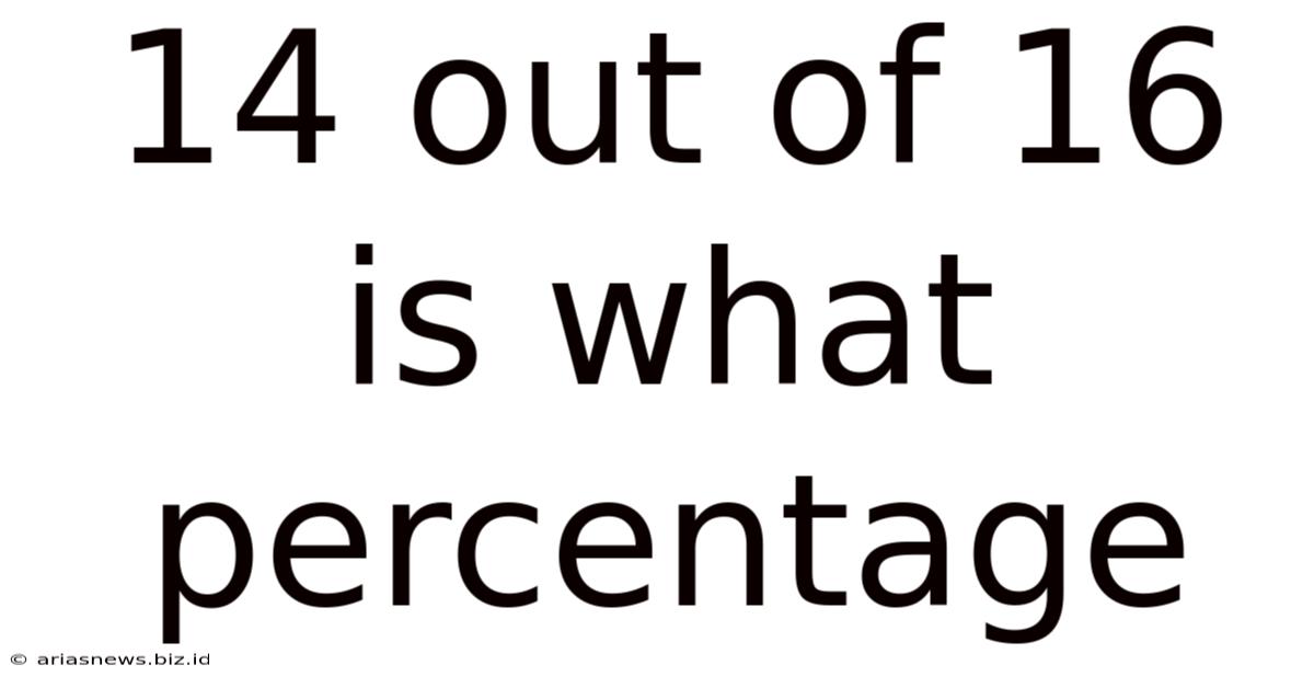 14 Out Of 16 Is What Percentage