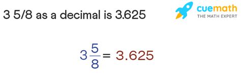 3 And 5 8 As A Decimal