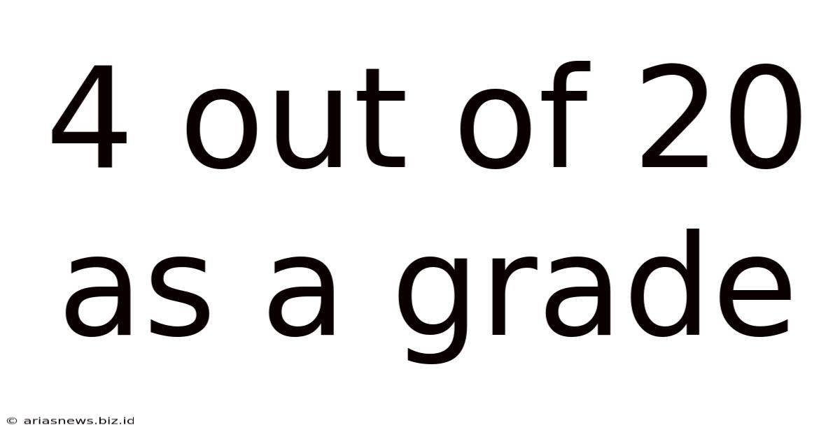 4 Out Of 20 As A Grade