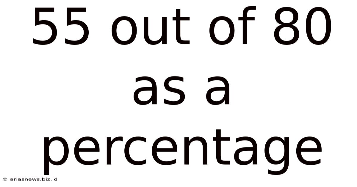 55 Out Of 80 As A Percentage