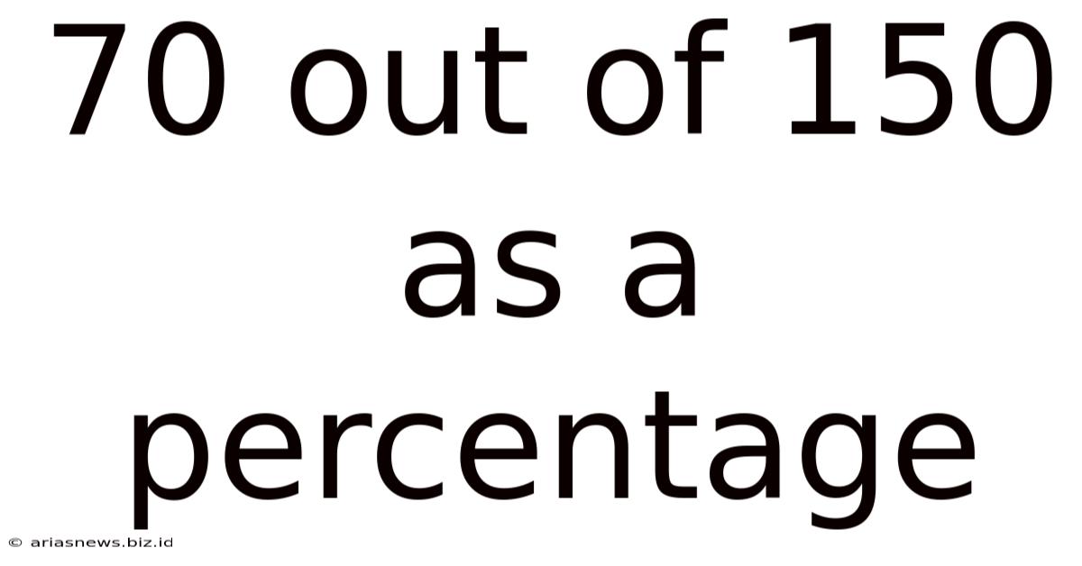 70 Out Of 150 As A Percentage