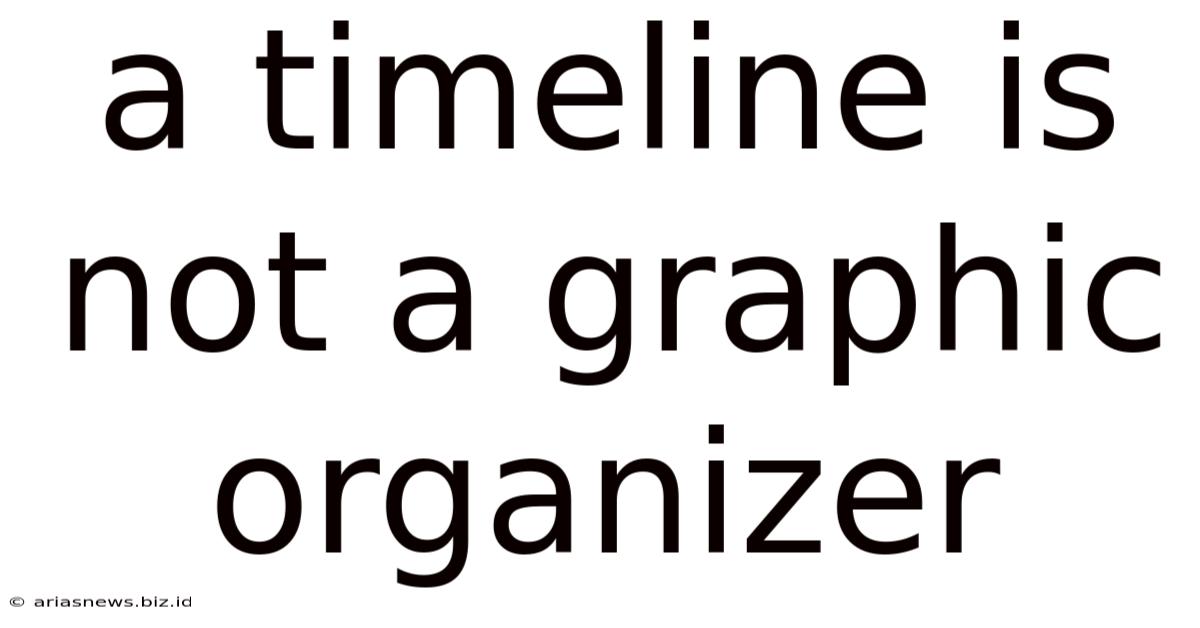 A Timeline Is Not A Graphic Organizer