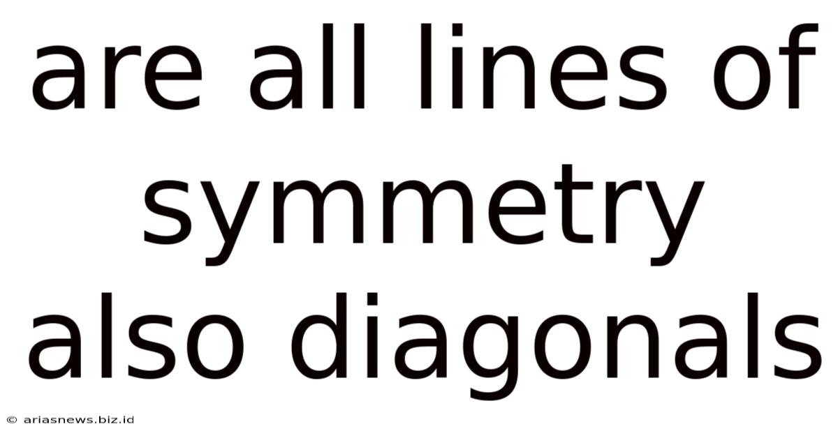 Are All Lines Of Symmetry Also Diagonals