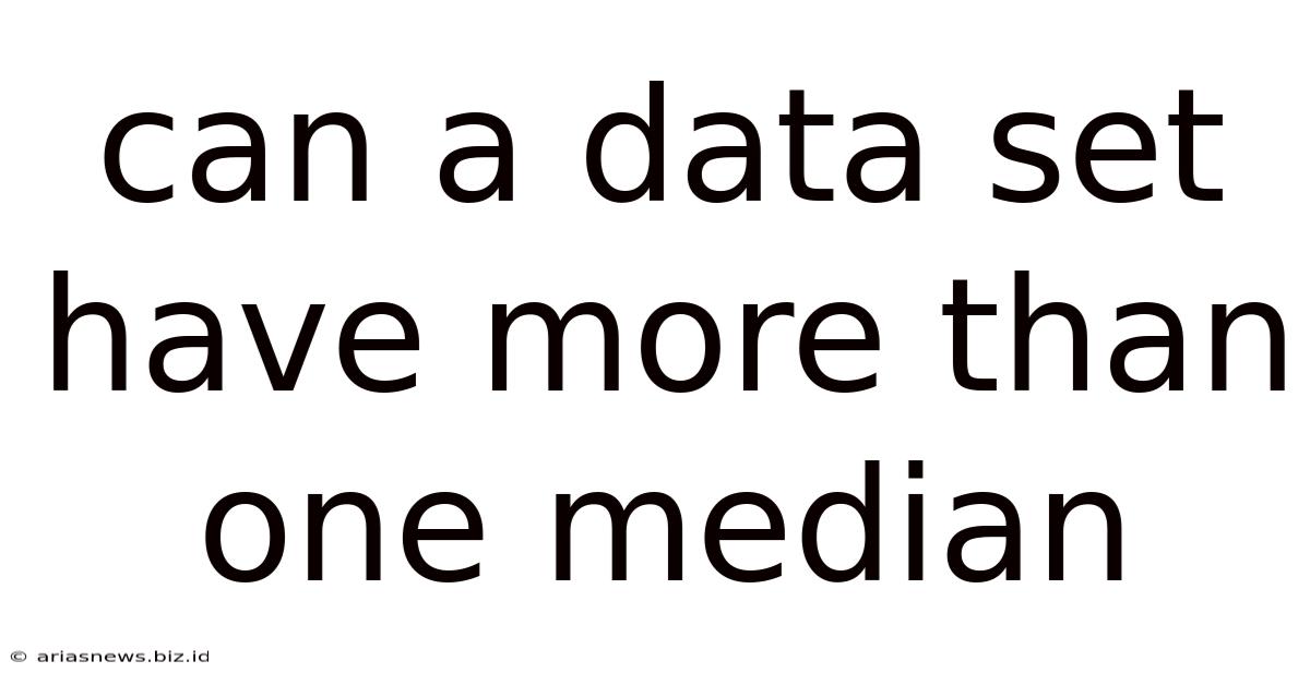 Can A Data Set Have More Than One Median