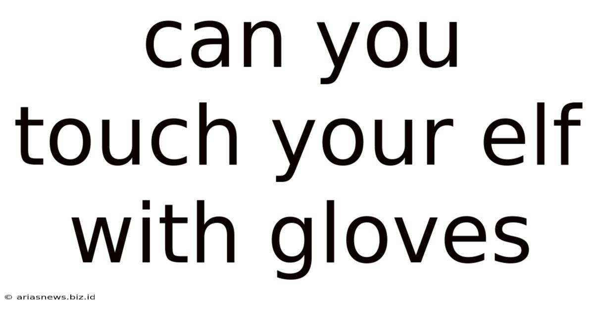 Can You Touch Your Elf With Gloves