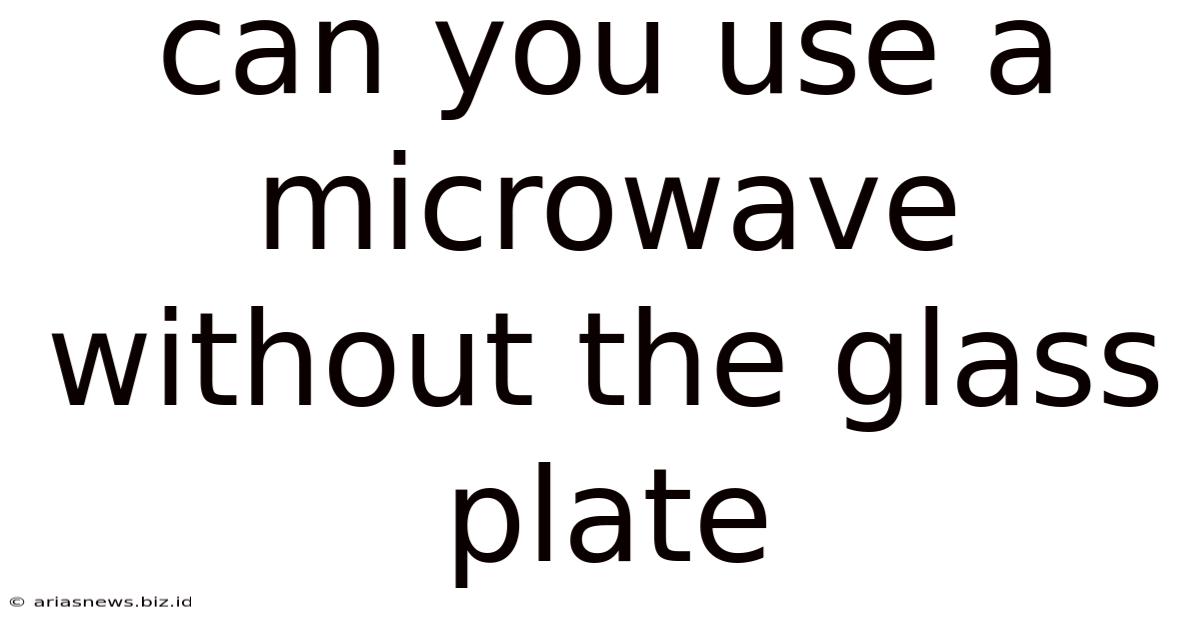 Can You Use A Microwave Without The Glass Plate