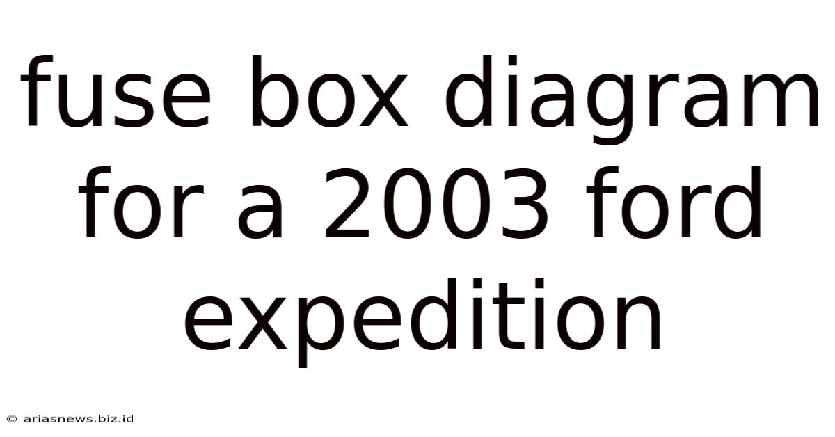 Fuse Box Diagram For A 2003 Ford Expedition