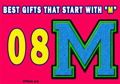 Gifts That Begin With The Letter M