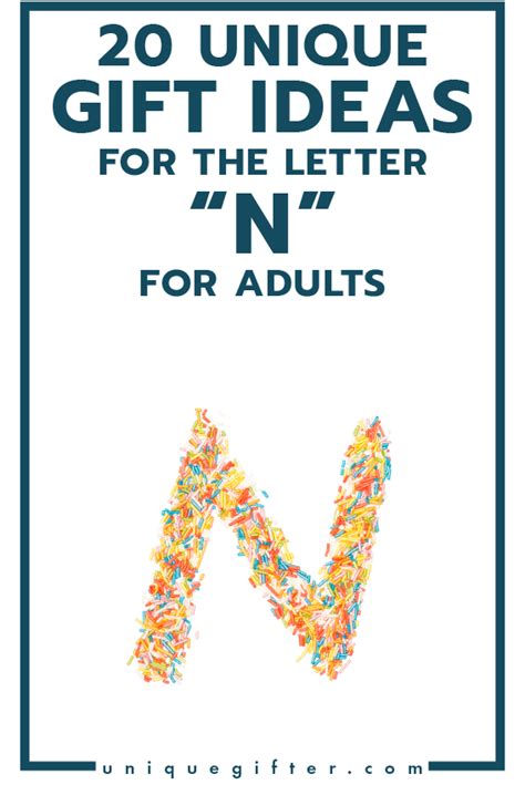 Gifts That Begin With The Letter N