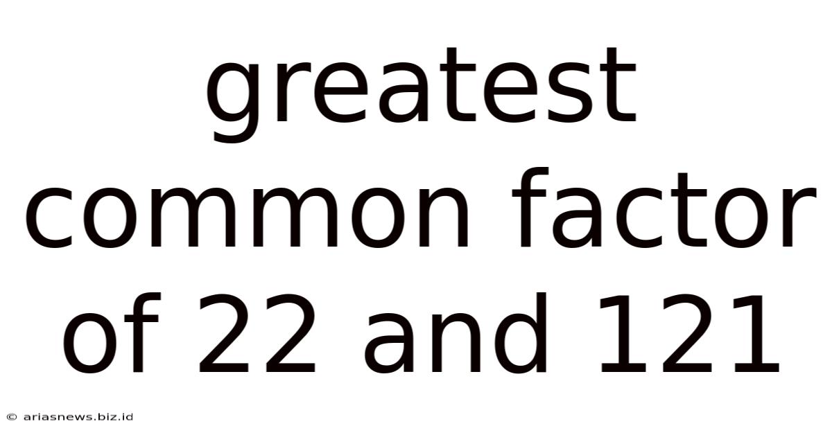 Greatest Common Factor Of 22 And 121