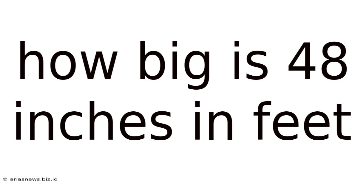 How Big Is 48 Inches In Feet
