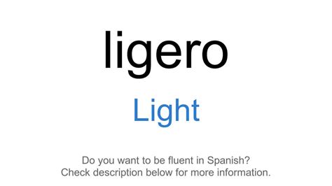 How Do You Say Light In Spanish