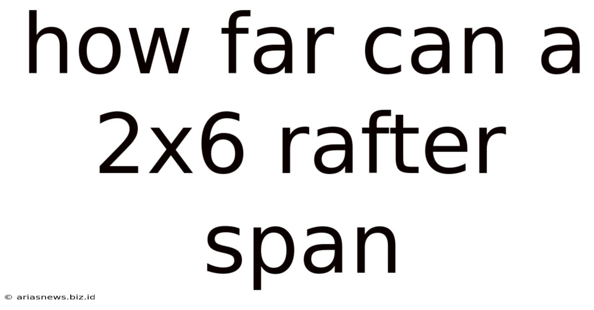 How Far Can A 2x6 Rafter Span