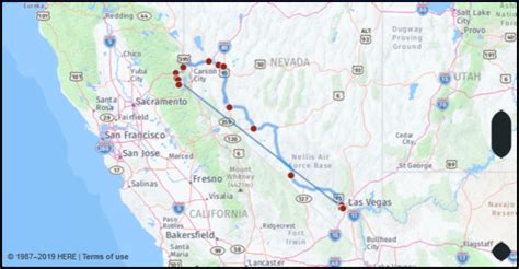 How Far From Vegas To Lake Tahoe