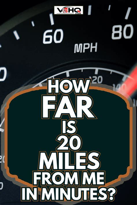 How Far Is 20 Miles In Minutes