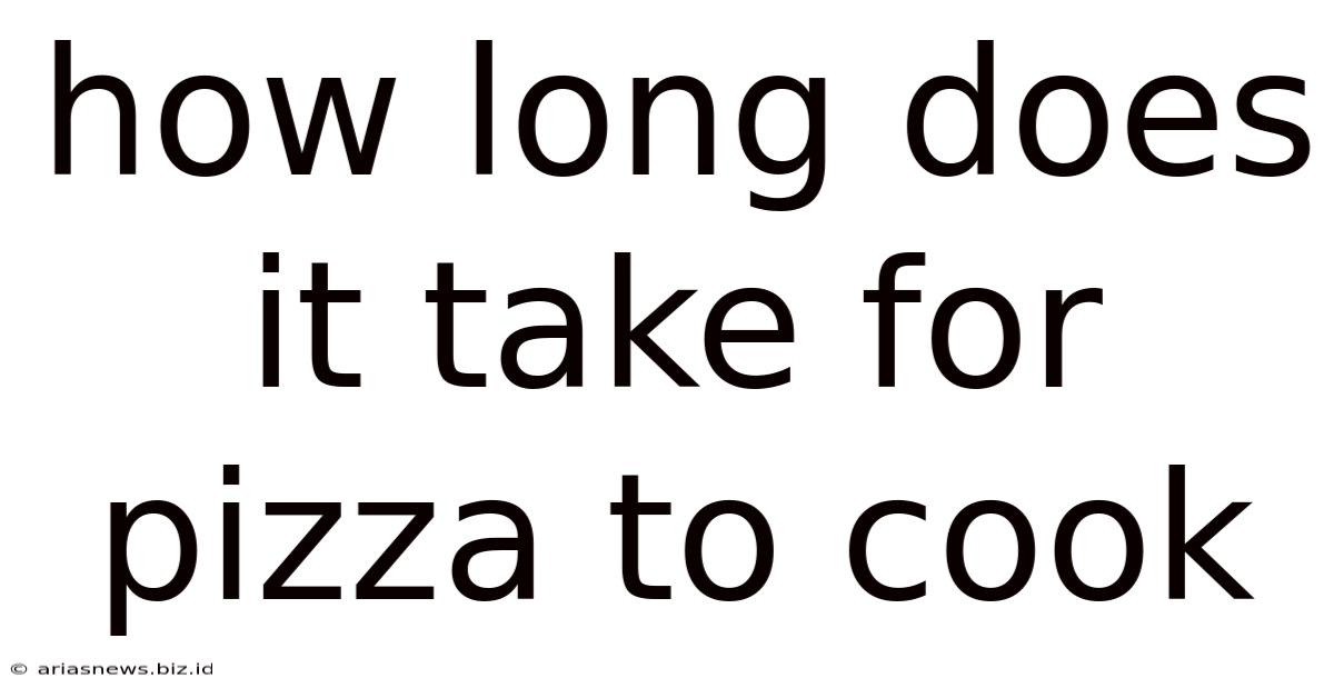 How Long Does It Take For Pizza To Cook