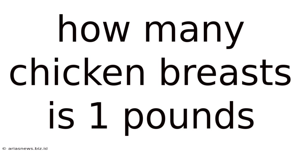 How Many Chicken Breasts Is 1 Pounds