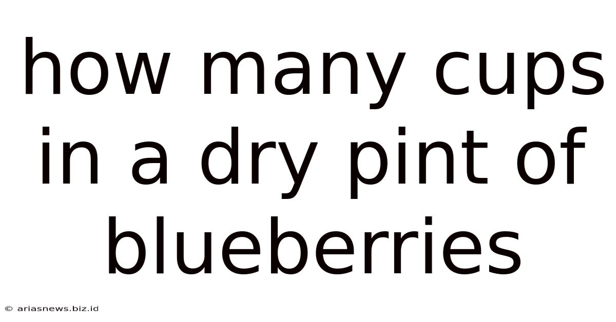 How Many Cups In A Dry Pint Of Blueberries