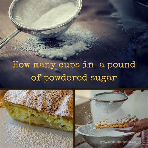 How Many Cups In A Pound Of Confectioners Sugar