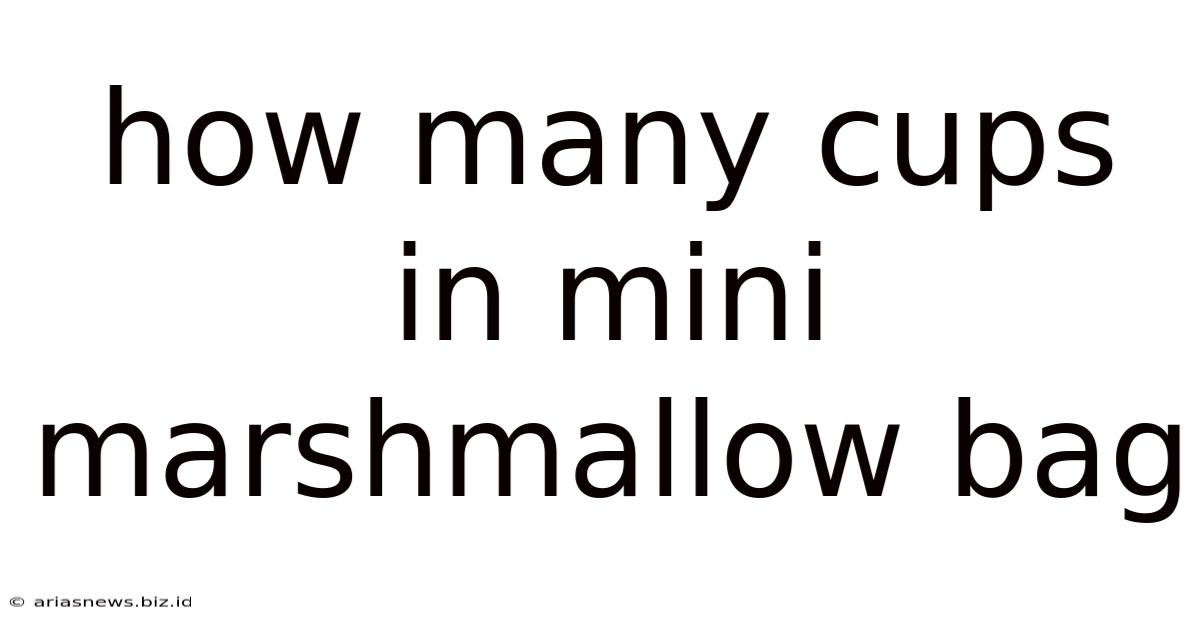 How Many Cups In Mini Marshmallow Bag