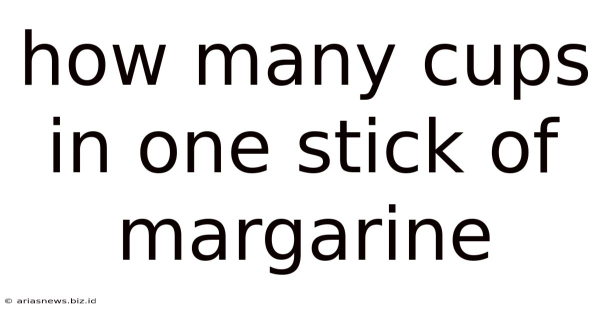 How Many Cups In One Stick Of Margarine