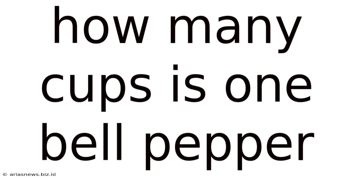 How Many Cups Is One Bell Pepper