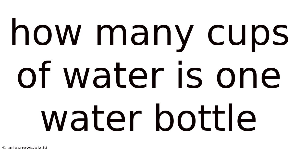 How Many Cups Of Water Is One Water Bottle