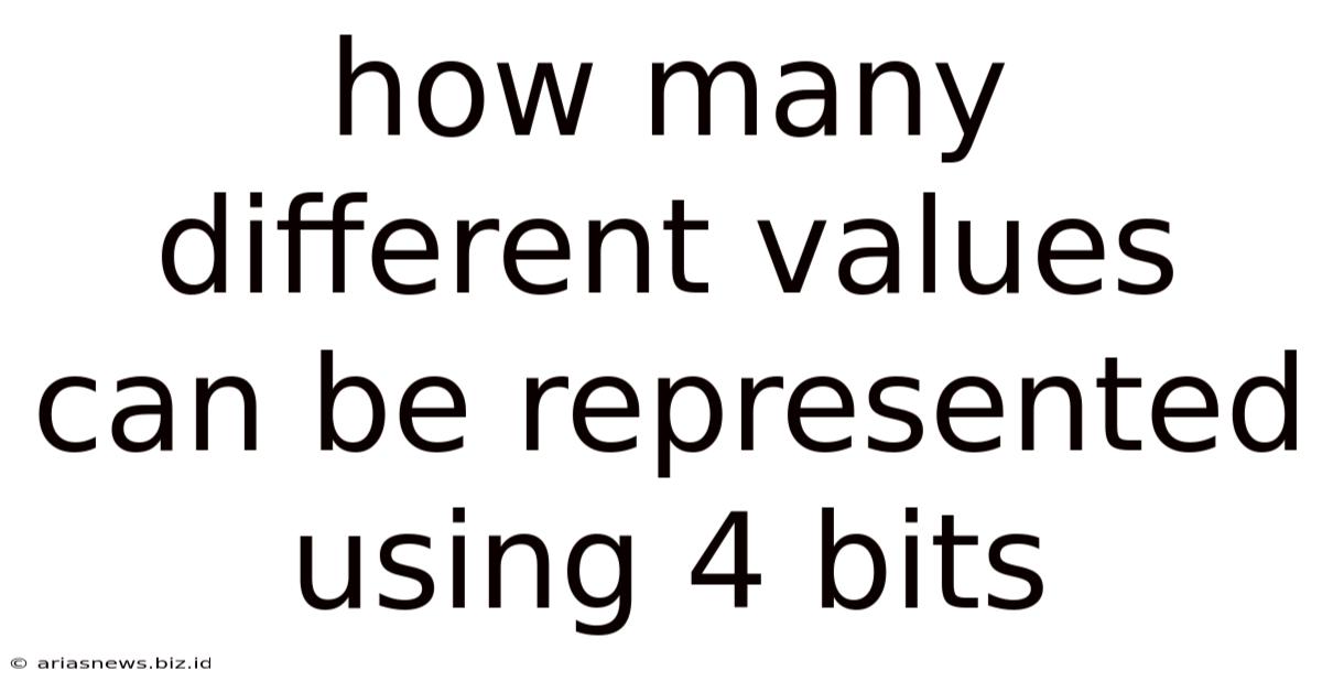 How Many Different Values Can Be Represented Using 4 Bits
