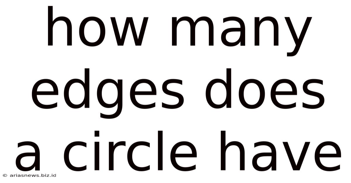 How Many Edges Does A Circle Have