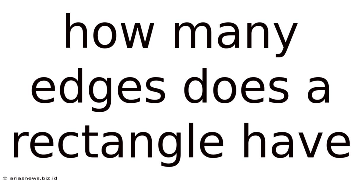 How Many Edges Does A Rectangle Have