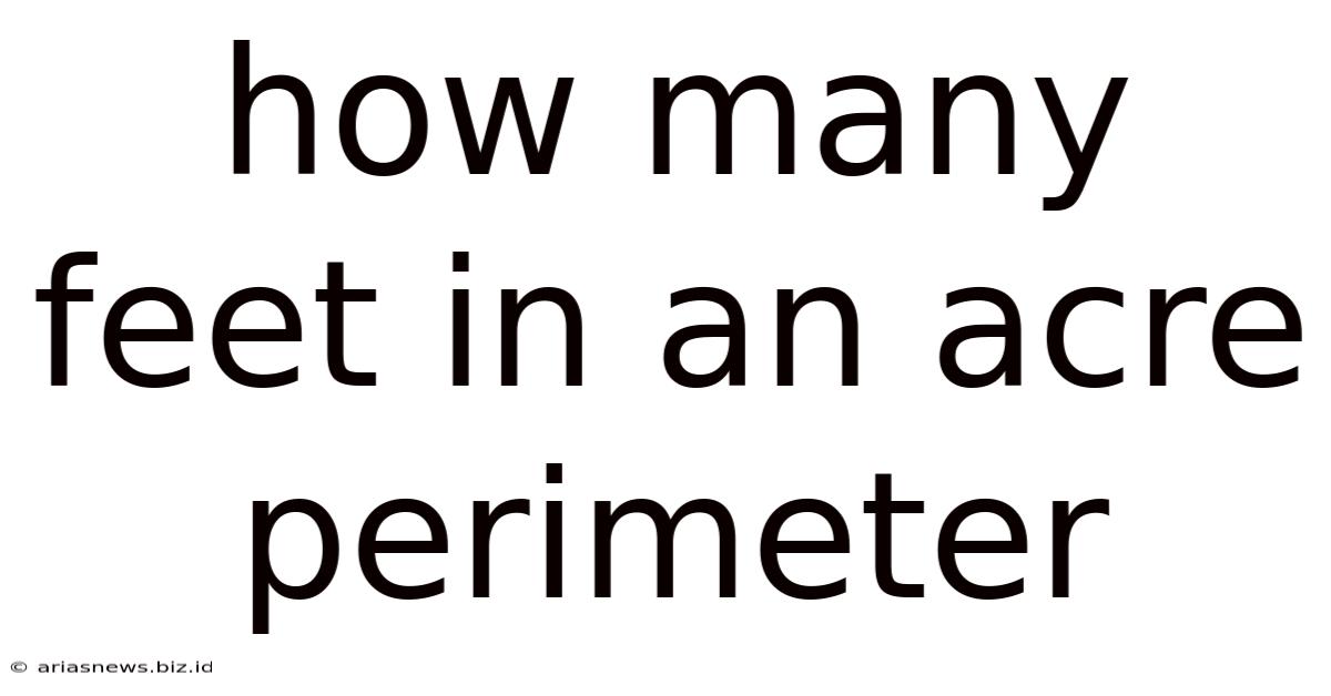 How Many Feet In An Acre Perimeter