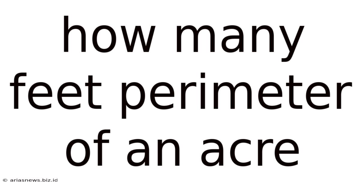 How Many Feet Perimeter Of An Acre