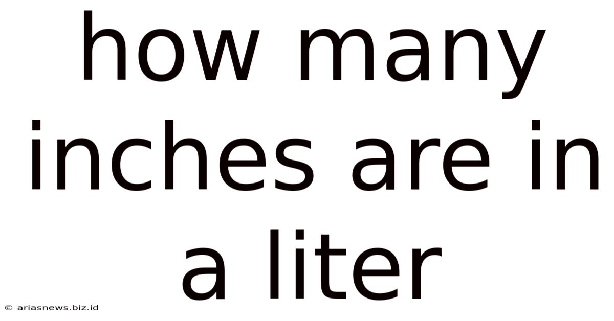 How Many Inches Are In A Liter