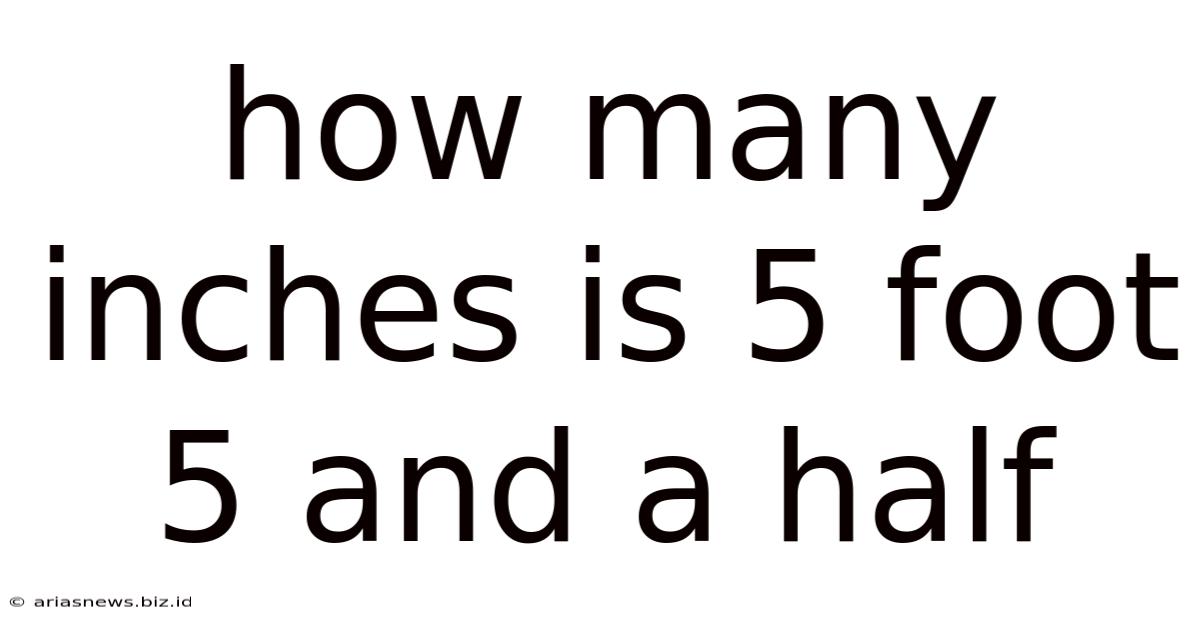 How Many Inches Is 5 Foot 5 And A Half