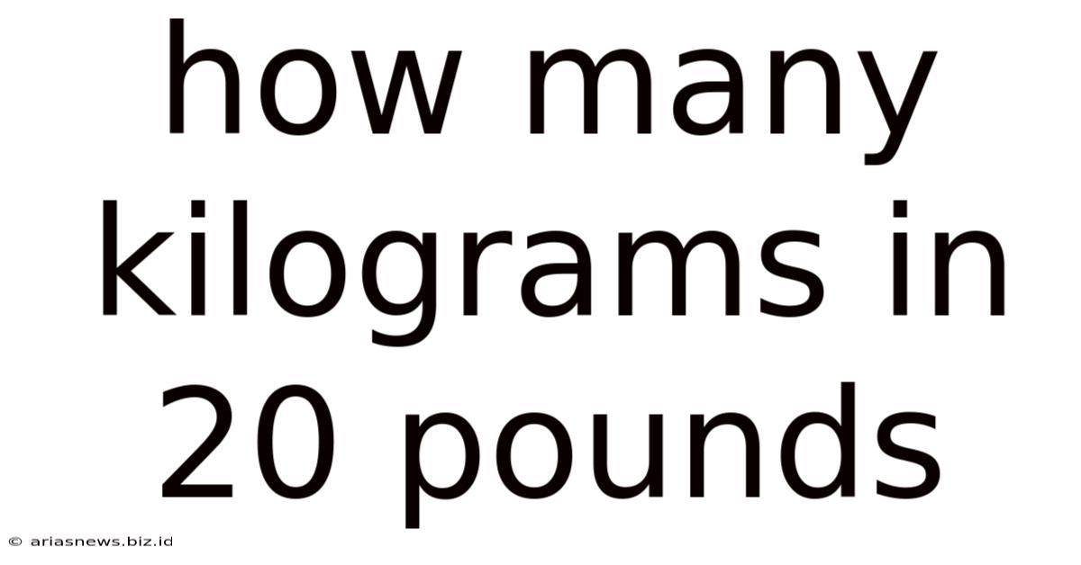 How Many Kilograms In 20 Pounds