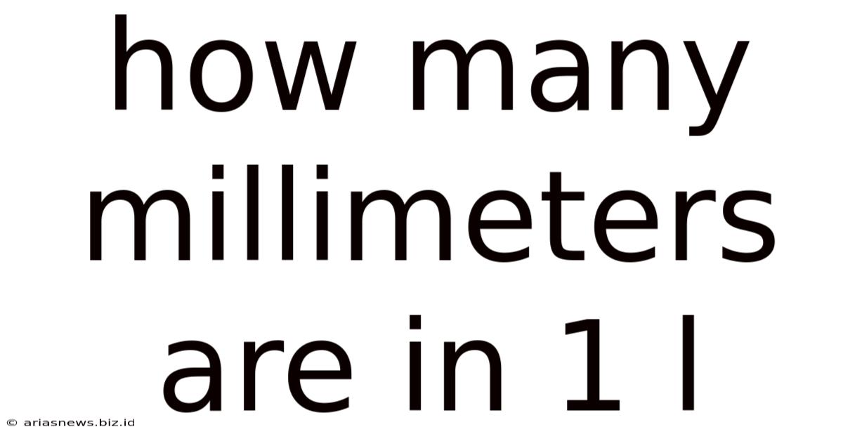 How Many Millimeters Are In 1 L