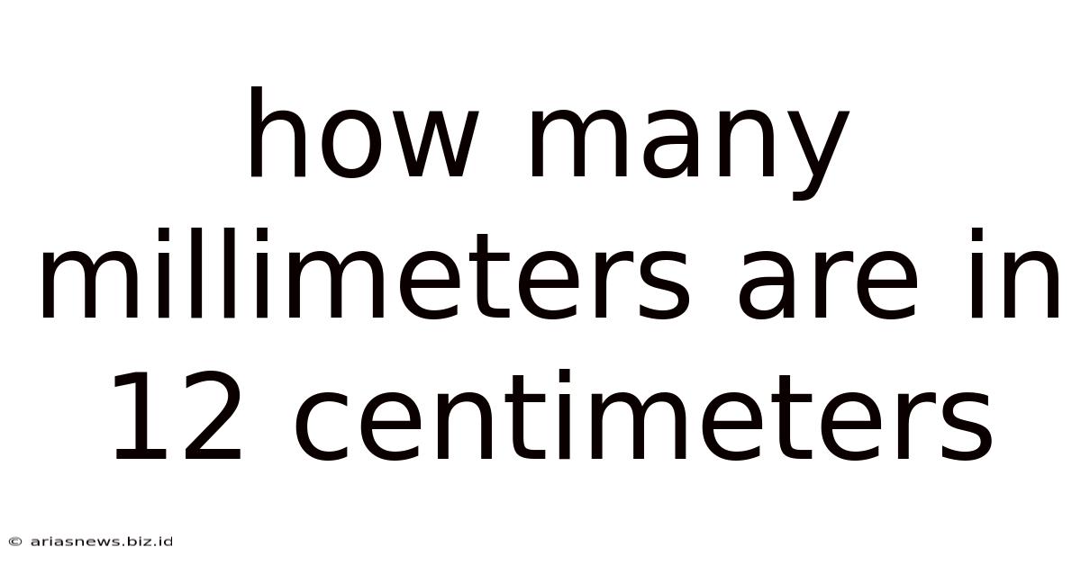 How Many Millimeters Are In 12 Centimeters