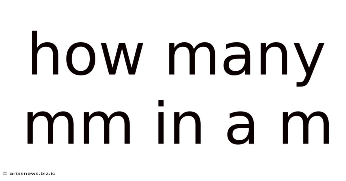 How Many Mm In A M