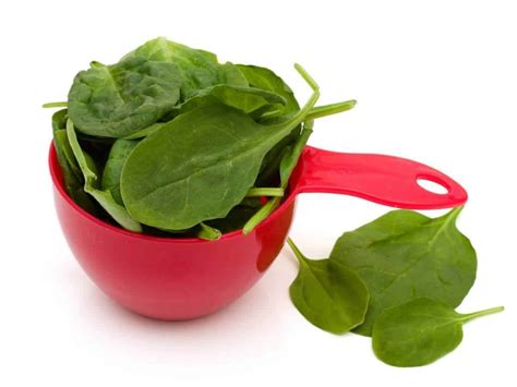 How Many Oz Of Spinach In A Cup