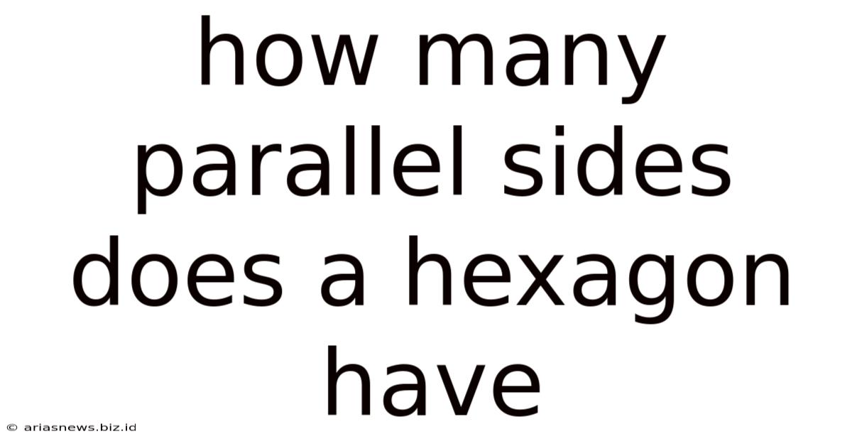 How Many Parallel Sides Does A Hexagon Have