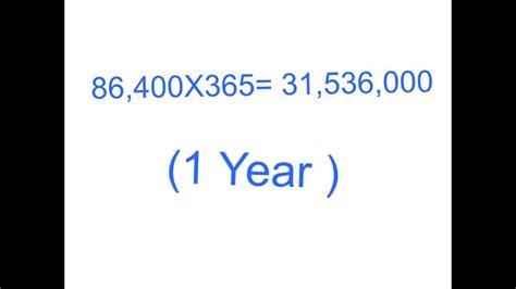 How Many Seconds Are In 12 Years