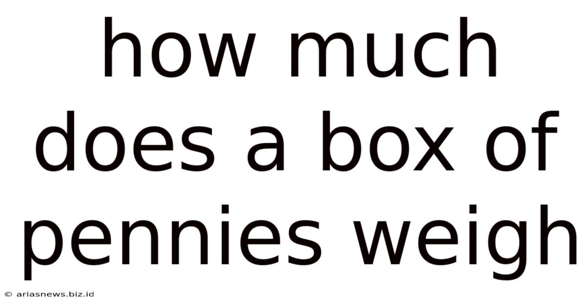 How Much Does A Box Of Pennies Weigh
