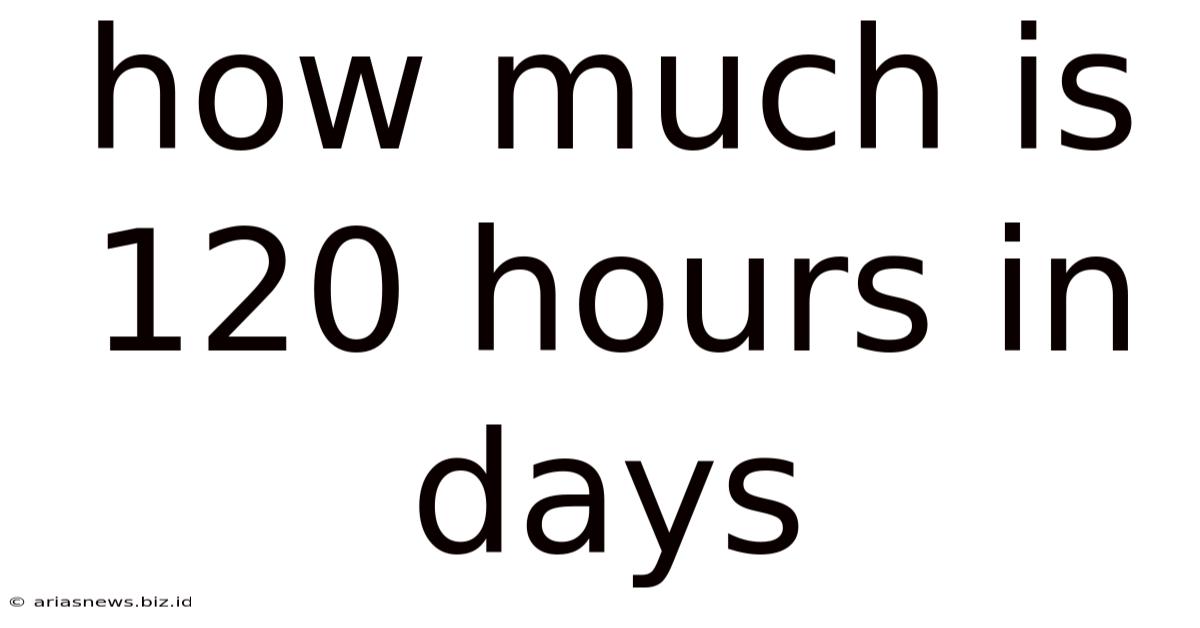 How Much Is 120 Hours In Days