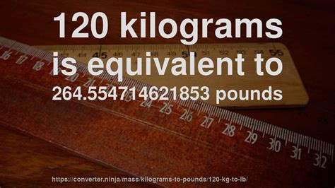 How Much Is 120 Kilos In Pounds