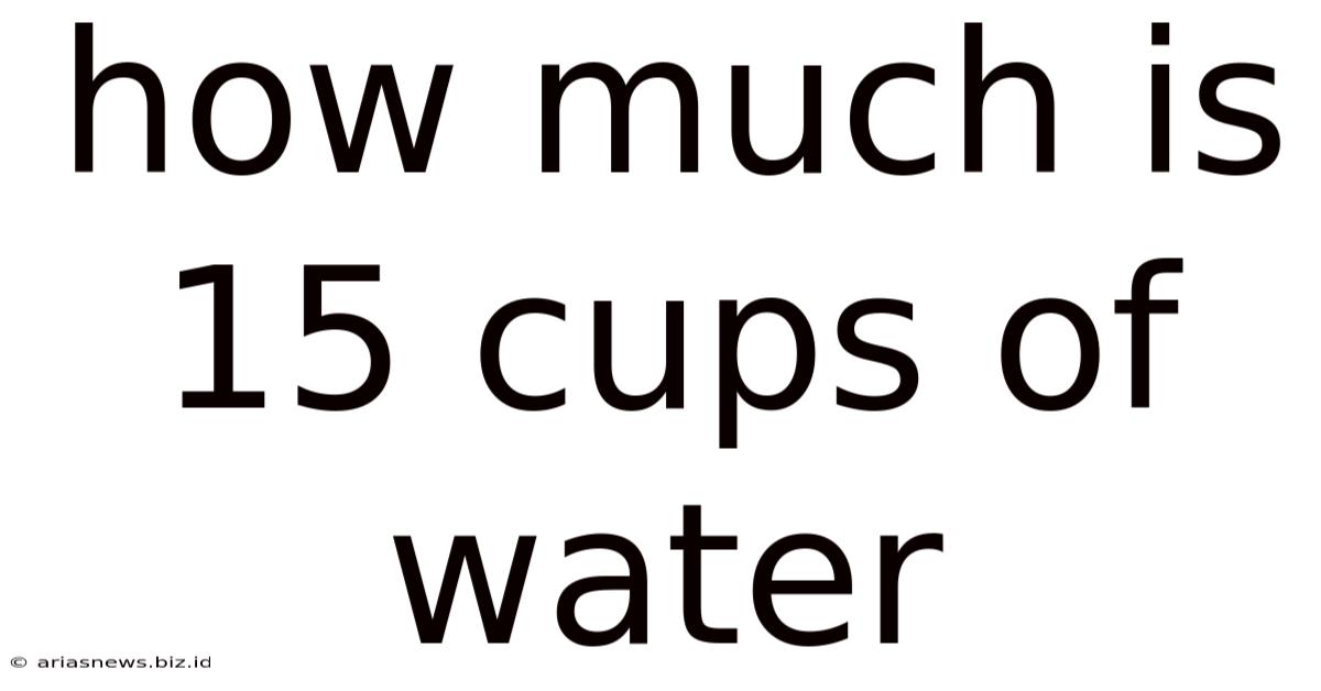 How Much Is 15 Cups Of Water