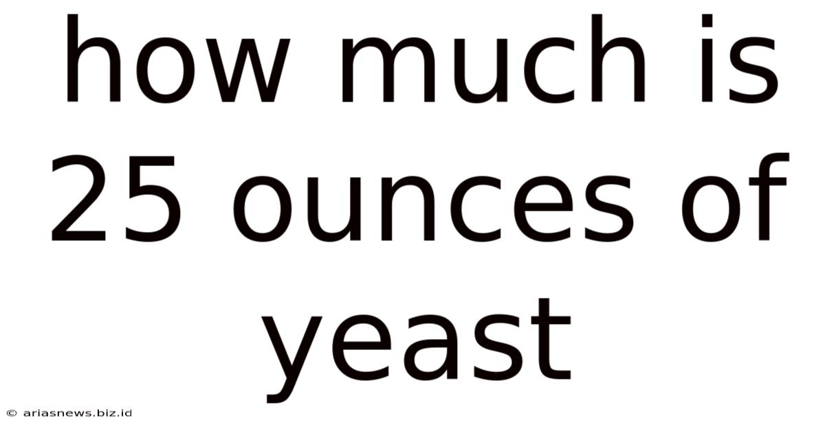 How Much Is 25 Ounces Of Yeast