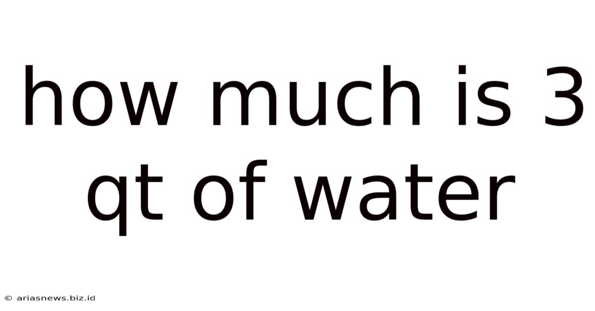 How Much Is 3 Qt Of Water