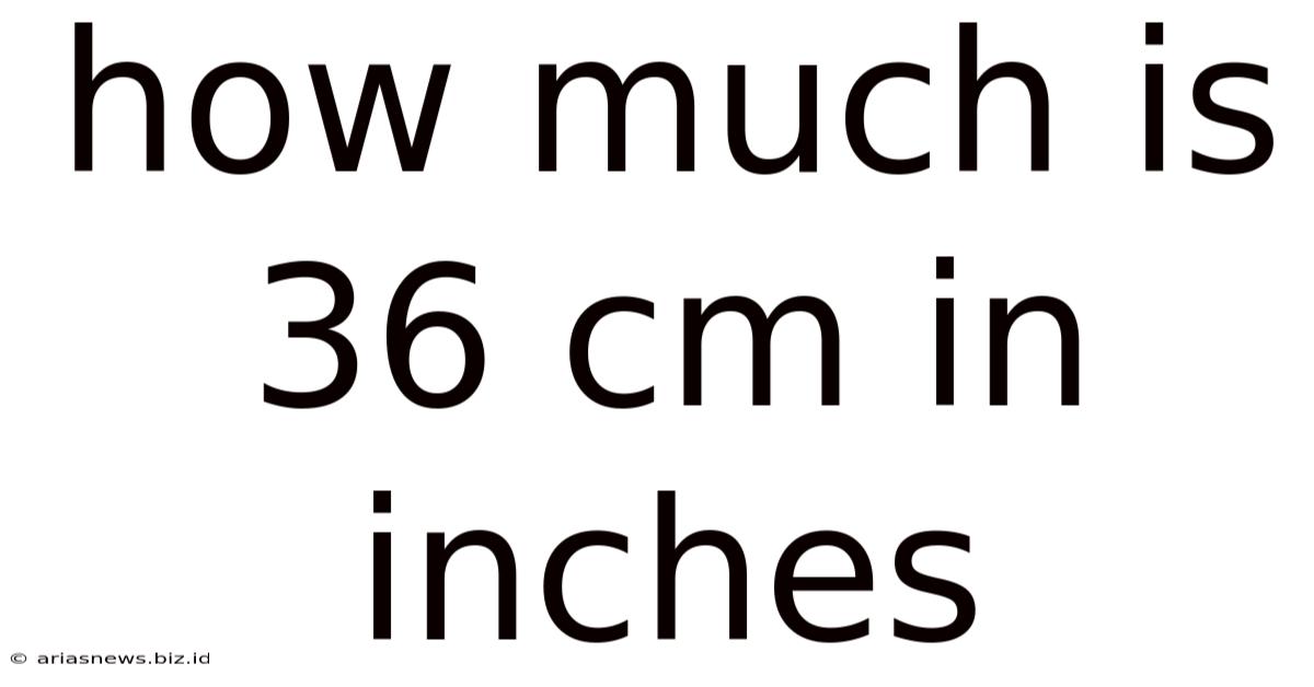 How Much Is 36 Cm In Inches